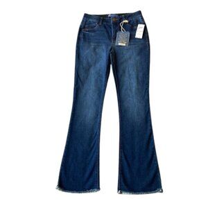 Democracy Ab Solution Itty Bitty Boot Jeans Women's 2P PETITE Dark Indigo NWT